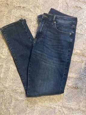 Men's Dark Blue Abercrombie  Slim Fit Jeans